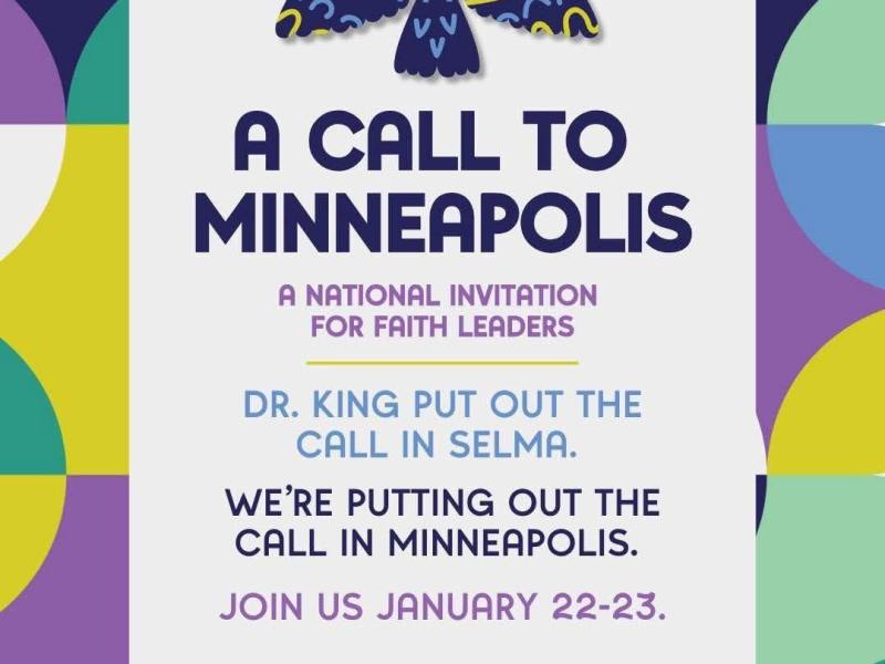 Invitation for Faith Leaders to Minneapolis, Jan&nbsp;22-23