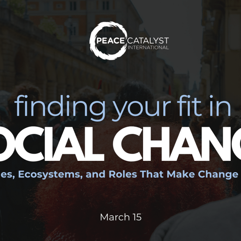 Finding Your Fit in Social Change: Cycles, Ecosystems & Roles Making Change Possible, 3/15 @ 3 pm&nbsp;ET
