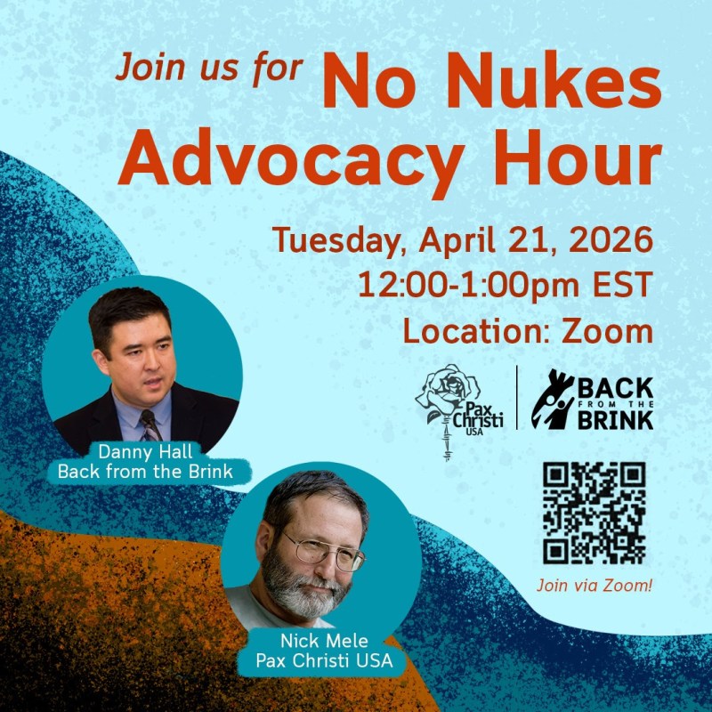 No Nukes Advocacy Hour, 4/21 @ 12 pm&nbsp;ET